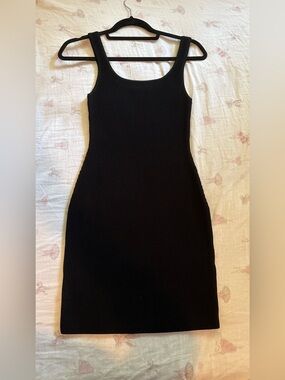 Babaton | Dresses | Babaton Sculpt Knit Racer Mini Dress Black Size 2xs |  Poshmark